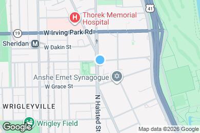 Map image of the property - 3833 N Broadway St