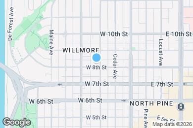 Map image of the property - 415 W 8th St