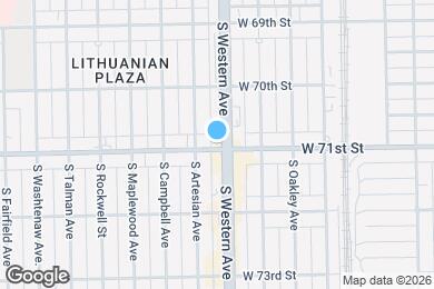 Map image of the property - 7054 S Western Ave