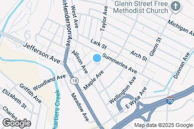 Map image of the property - 122 Woodland Ave