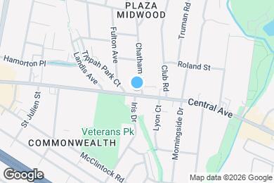 Map image of the property - 2325 Central Ave