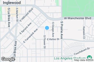 Map image of the property - 512 S Flower St