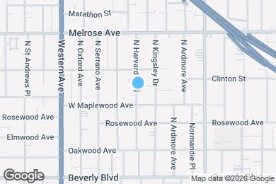 Map image of the property - 518 N Harvard Blvd