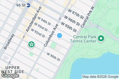 Map image of the property - 1 bed 1 bath /Laundry in Unit - WEST 93 STREET