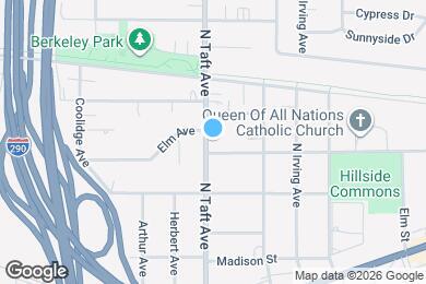 Map image of the property - 541 N Taft Ave