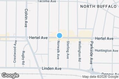 Map image of the property - 1451 Hertel Ave
