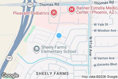 Map image of the property - 9274 W Sheridan St