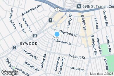 Map image of the property - 705 Bywood Ave