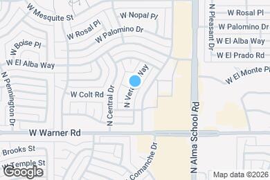 Map image of the property - 2103 N Verano Way