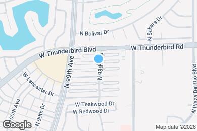 Map image of the property - 13622 N 98th Ave