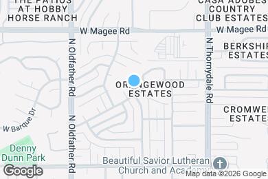 Map image of the property - 4000 W Orangewood Dr