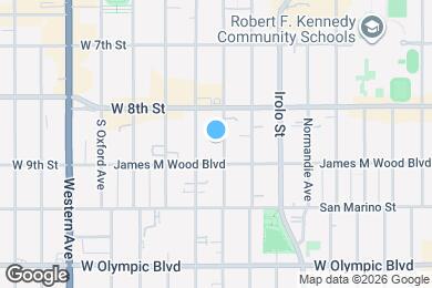 Map image of the property - 845 S Kingsley Dr