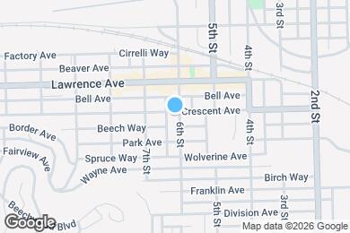 Map image of the property - 601 Crescent Ave