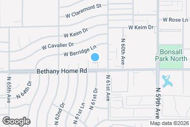 Map image of the property - 6008 N 61st Dr