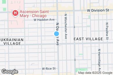 Map image of the property - 1024 N Damen Ave