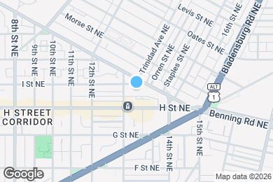 Map image of the property - 1321 I St NE