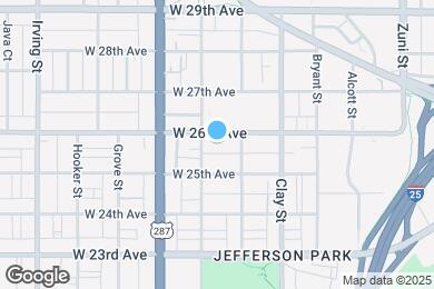Map image of the property - 2840 W 26th Ave