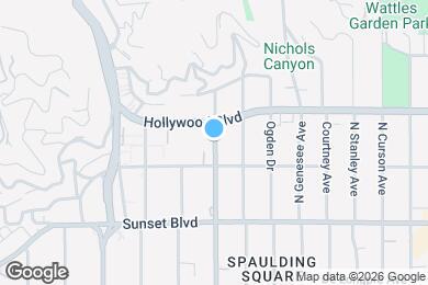 Map image of the property - 1621 N Fairfax Ave