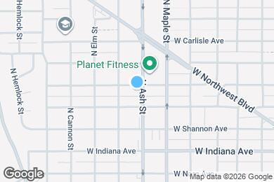 Map image of the property - 1707 W Mansfield Ave