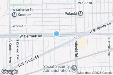Map image of the property - 4107 W Cermak Rd