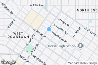 Map image of the property - 1419 W Washington St