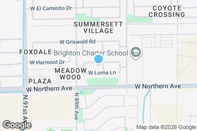 Map image of the property - 8815 W Manzanita Dr