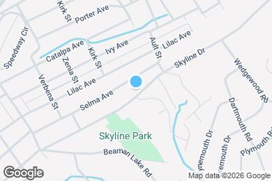 Map image of the property - 4033 Skyline Dr