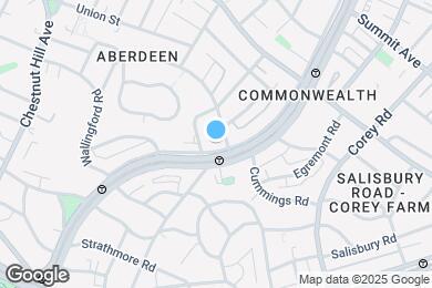 Map image of the property - 1687 Commonwealth Ave