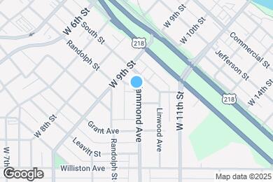 Map image of the property - 218 Hammond Ave