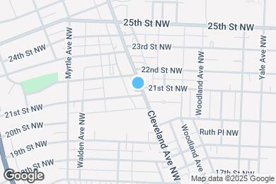 Map image of the property - 2105 Cleveland Ave NW