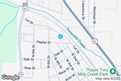 Map image of the property - 214 Poplar St