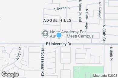 Map image of the property - 7705 E Caballero St