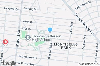 Map image of the property - 404 Club Dr