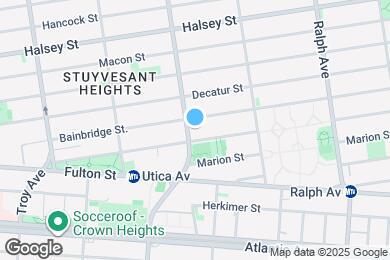Map image of the property - 319 Malcolm X Blvd