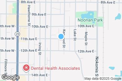 Map image of the property - 1102 Kenwood St