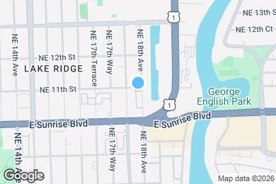 Map image of the property - 1045 NE 18th Ave