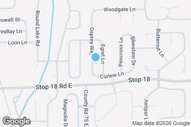 Map image of the property - 1477 Osprey Way