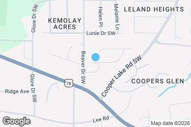 Map image of the property - 256 Palms Ln SW