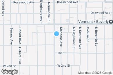 Map image of the property - 166 N Normandie Ave