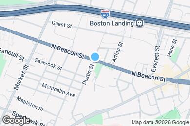 Map image of the property - 114 North Beacon St