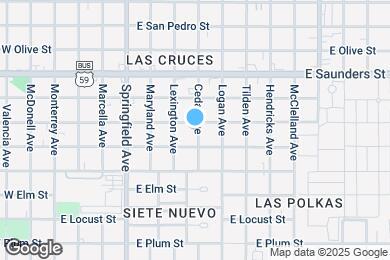 Map image of the property - 619 E San Jose St