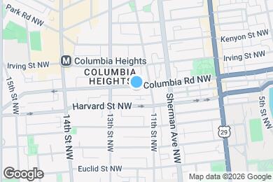Map image of the property - 1122 Columbia Rd NW