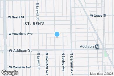 Map image of the property - 3643 N Hoyne Ave