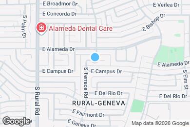 Map image of the property - 1113 E Balboa Dr