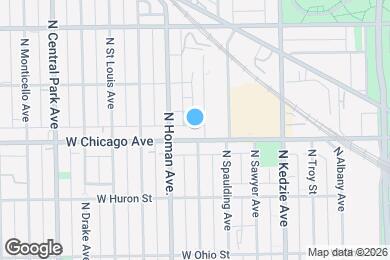 Map image of the property - 3336 W Chicago Ave