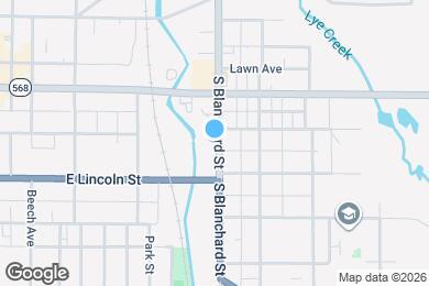 Map image of the property - 610 S Blanchard St