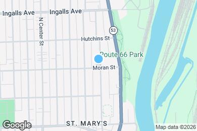 Map image of the property - 1003 N Hickory St