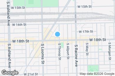 Map image of the property - 1652 S Throop St