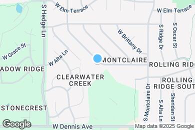 Map image of the property - 1825 W Ferrel Dr