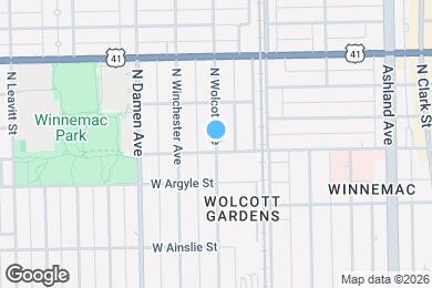 Map image of the property - 5036 N Wolcott Ave